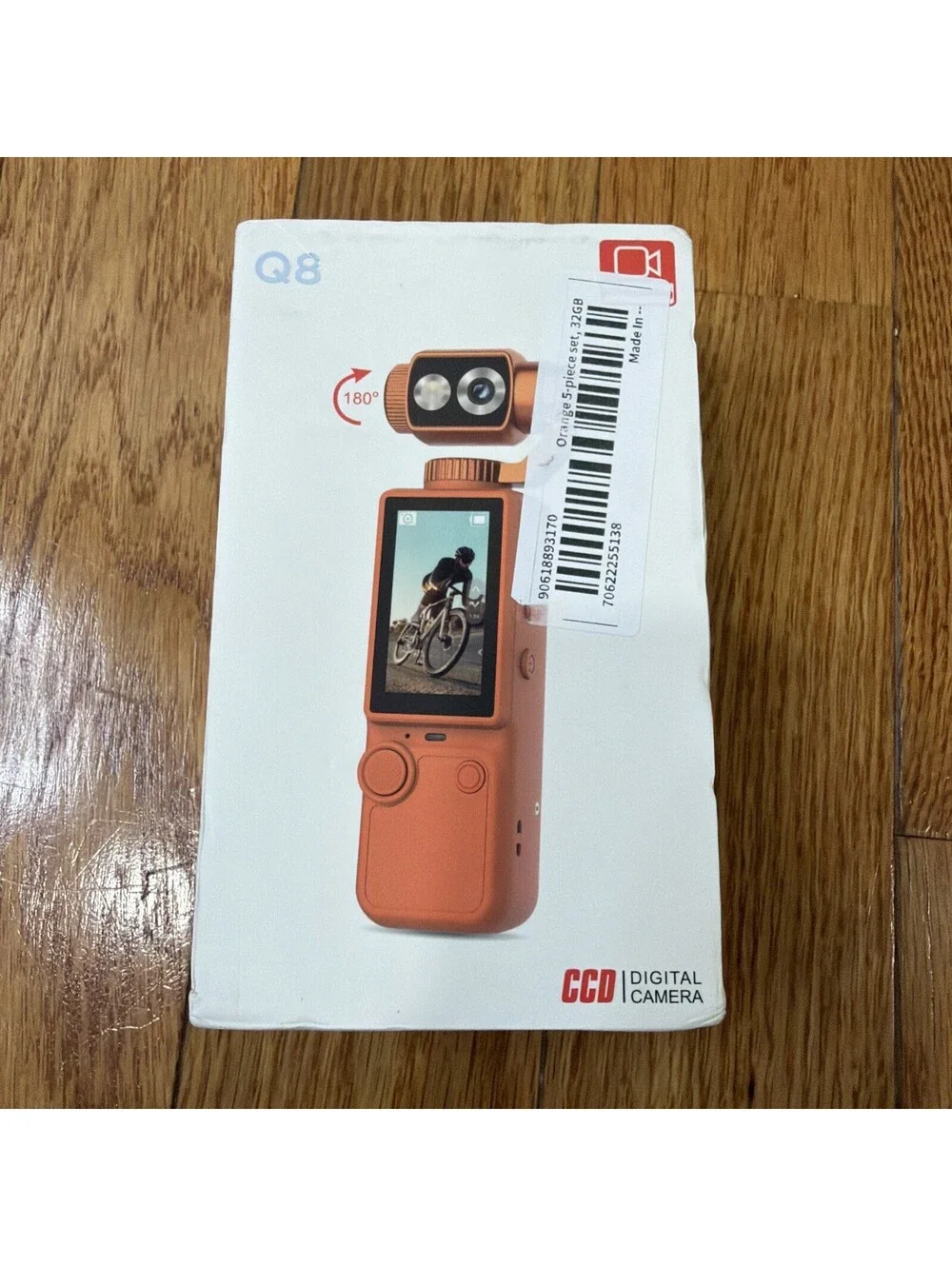 HD Action Camera for Outdoor Recording Compact Handheld Video Device -No SD Card